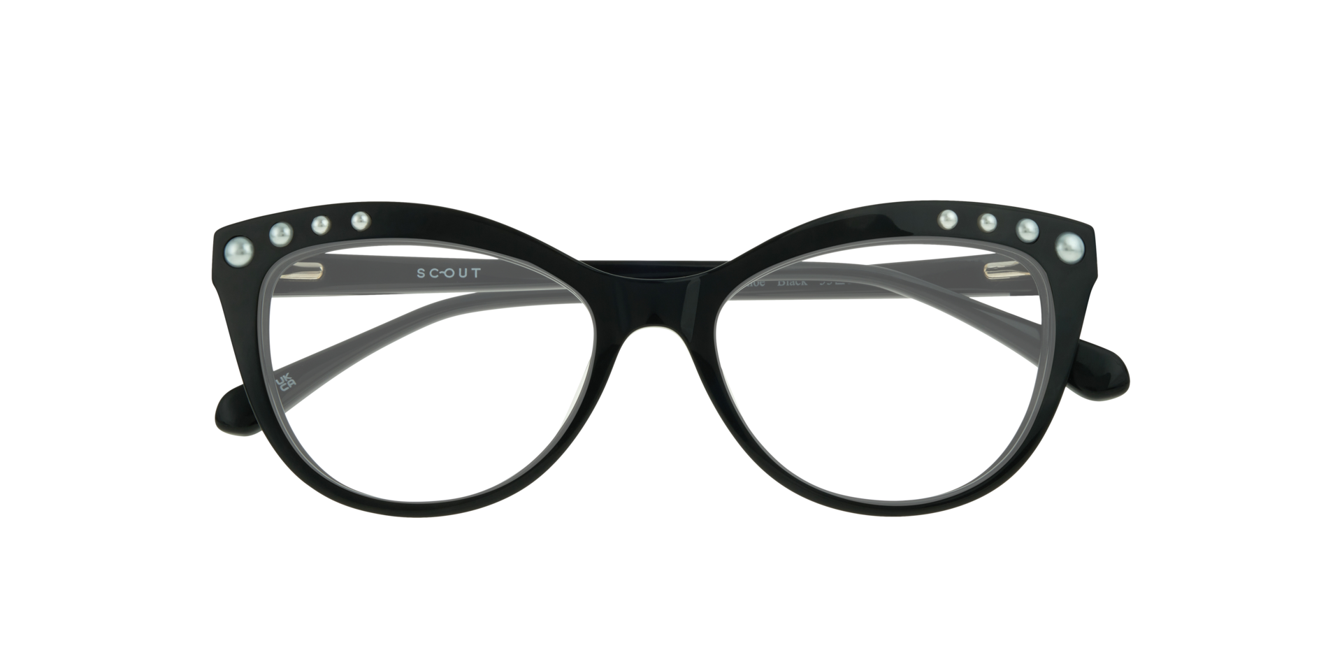Khloe Black AcetateEyeglass Frames for Glasses Direct, Closed View
