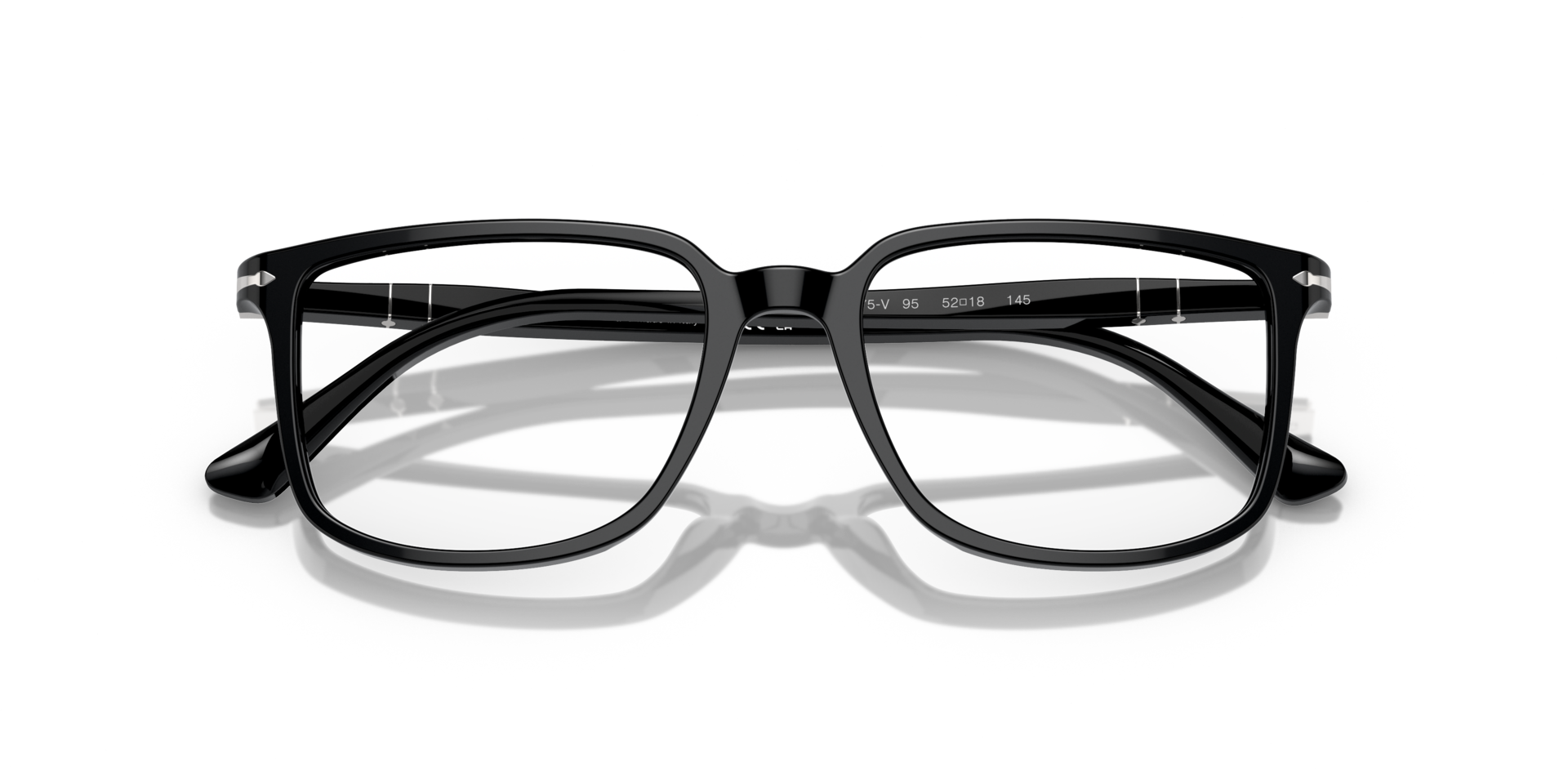 PO3275V Black AcetateEyeglass Frames for Glasses Direct, Closed View