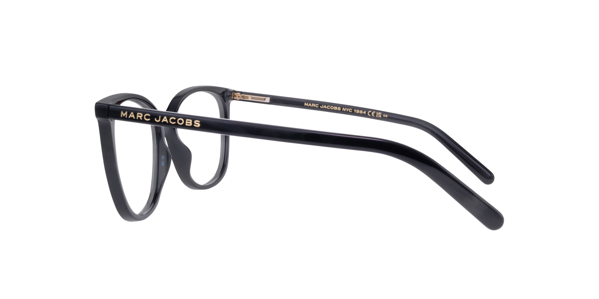 MARC 662 Black AcetateEyeglass Frames for Glasses Direct, Side View