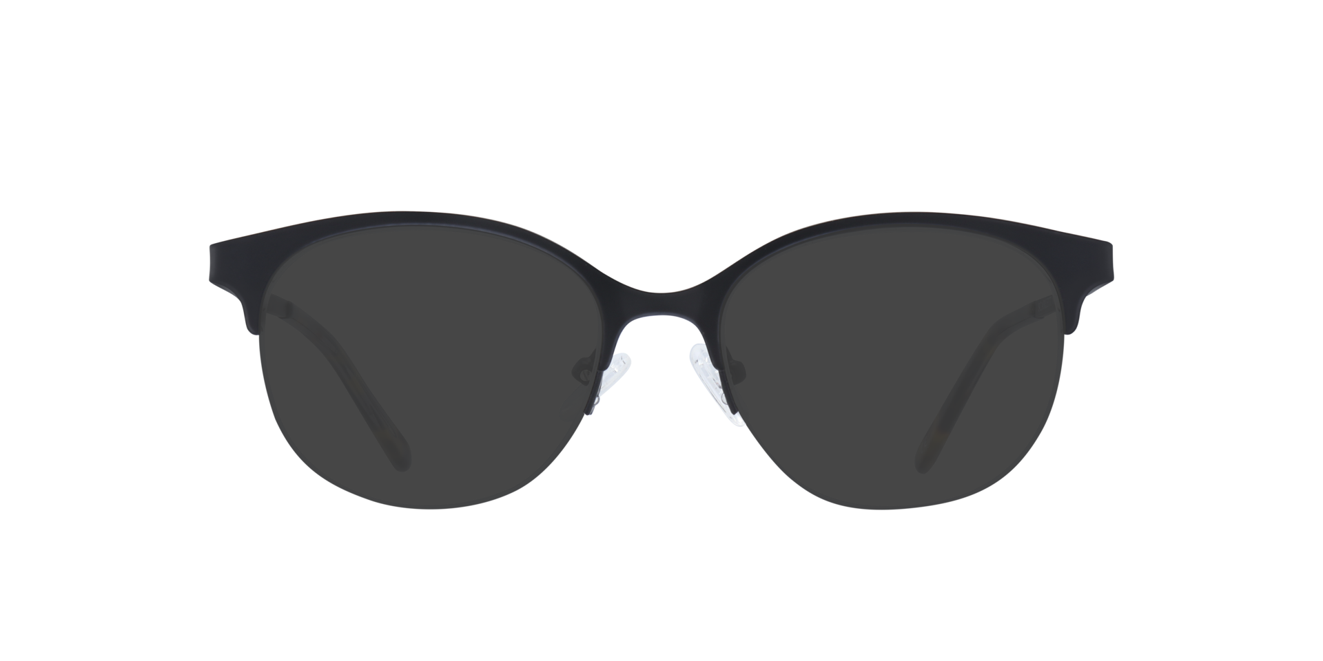 Scarlett Matte Black MetalEyeglass Frames for Glasses Direct, with Tinted Lenses