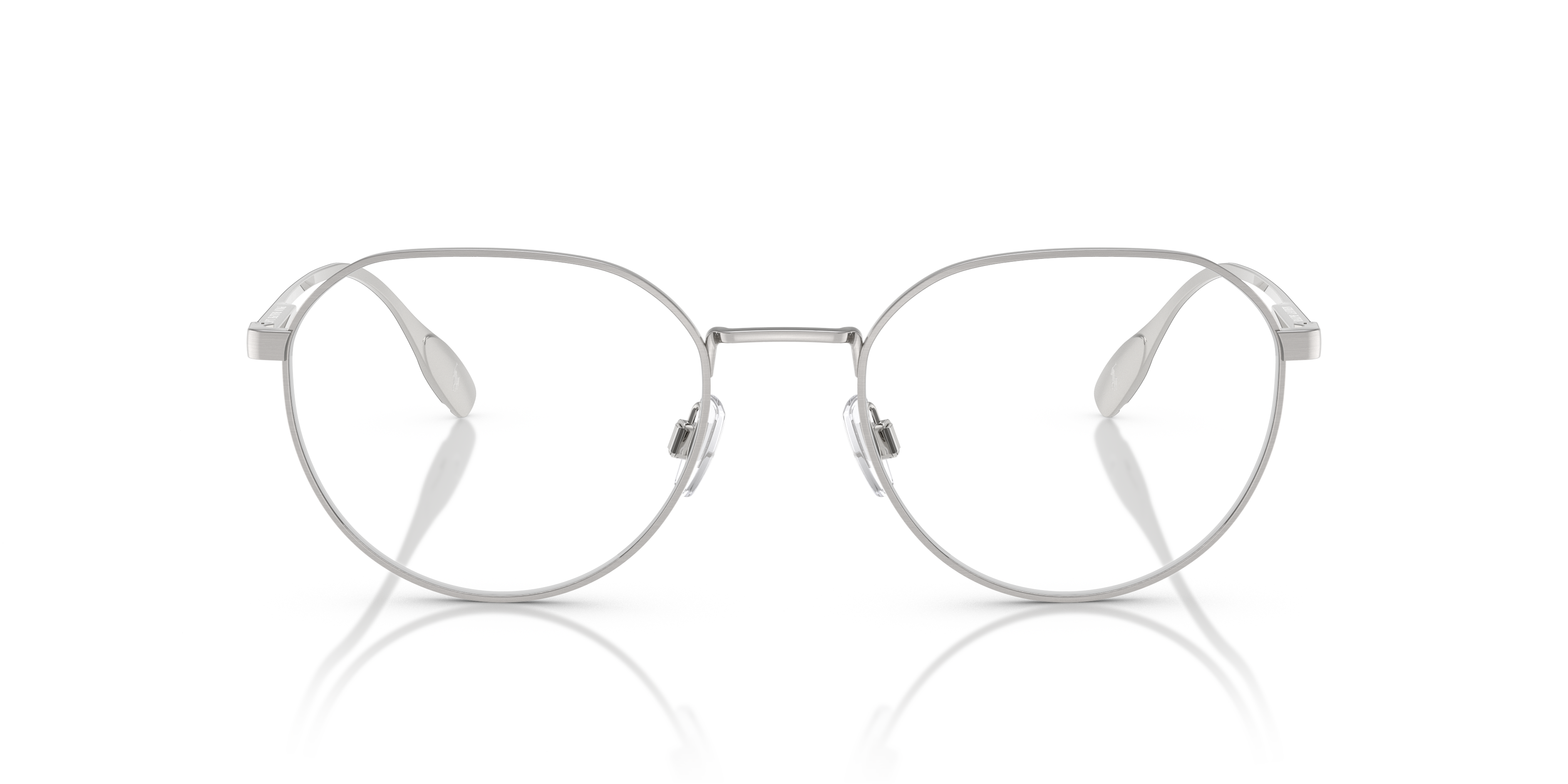 PH1233 Brushed Silver MetalEyeglass Frames for Glasses Direct, Front View