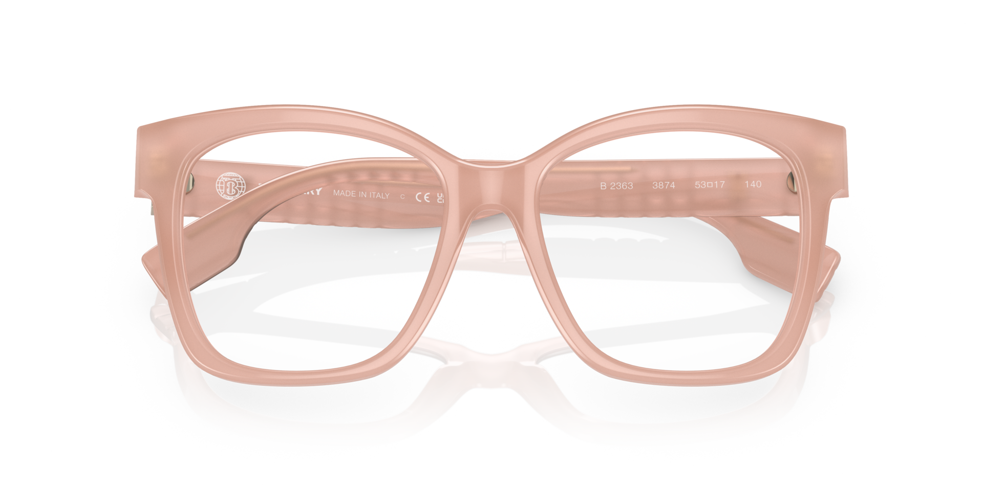 BE2363 Pink AcetateEyeglass Frames for Glasses Direct, Closed View