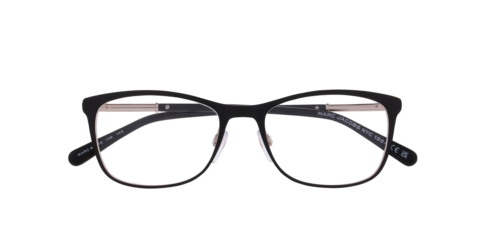 MARC 898/G Black MetalEyeglass Frames for Glasses Direct, Closed View