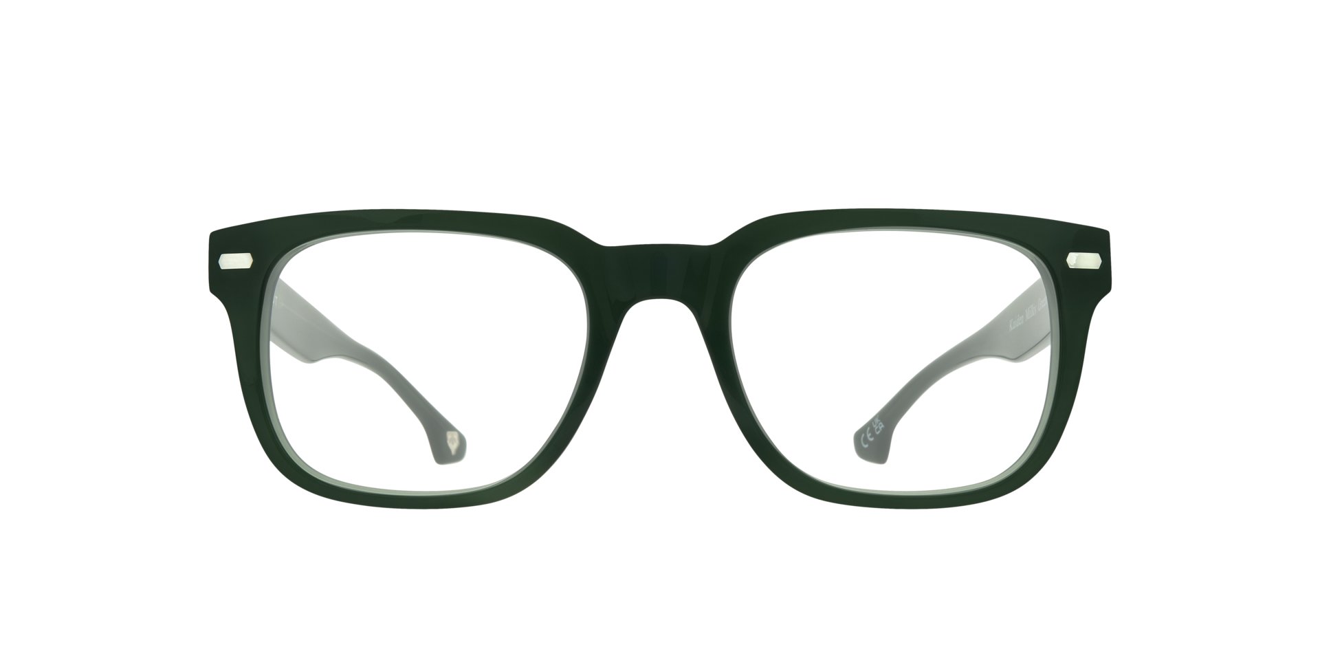 Kaiden Milky Green AcetateSunglass Frames for Glasses Direct, Front View