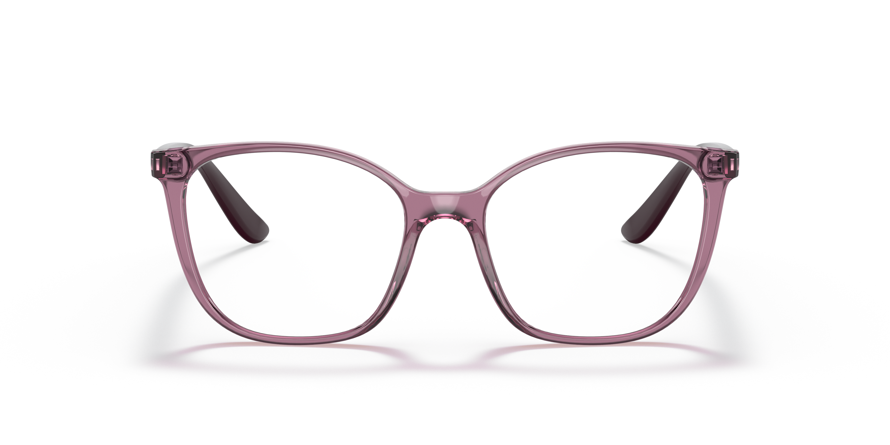 VO5356 Transparent Purple PlasticEyeglass Frames for Glasses Direct, Front View