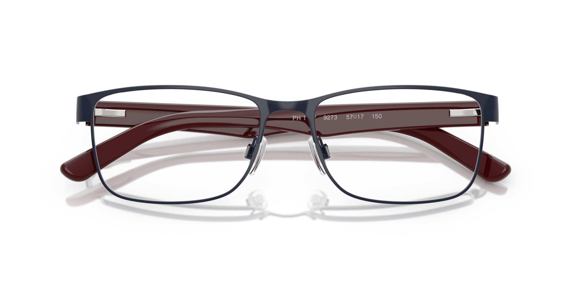 PH1157 Shiny Navy Blue MetalEyeglass Frames for Glasses Direct, Closed View