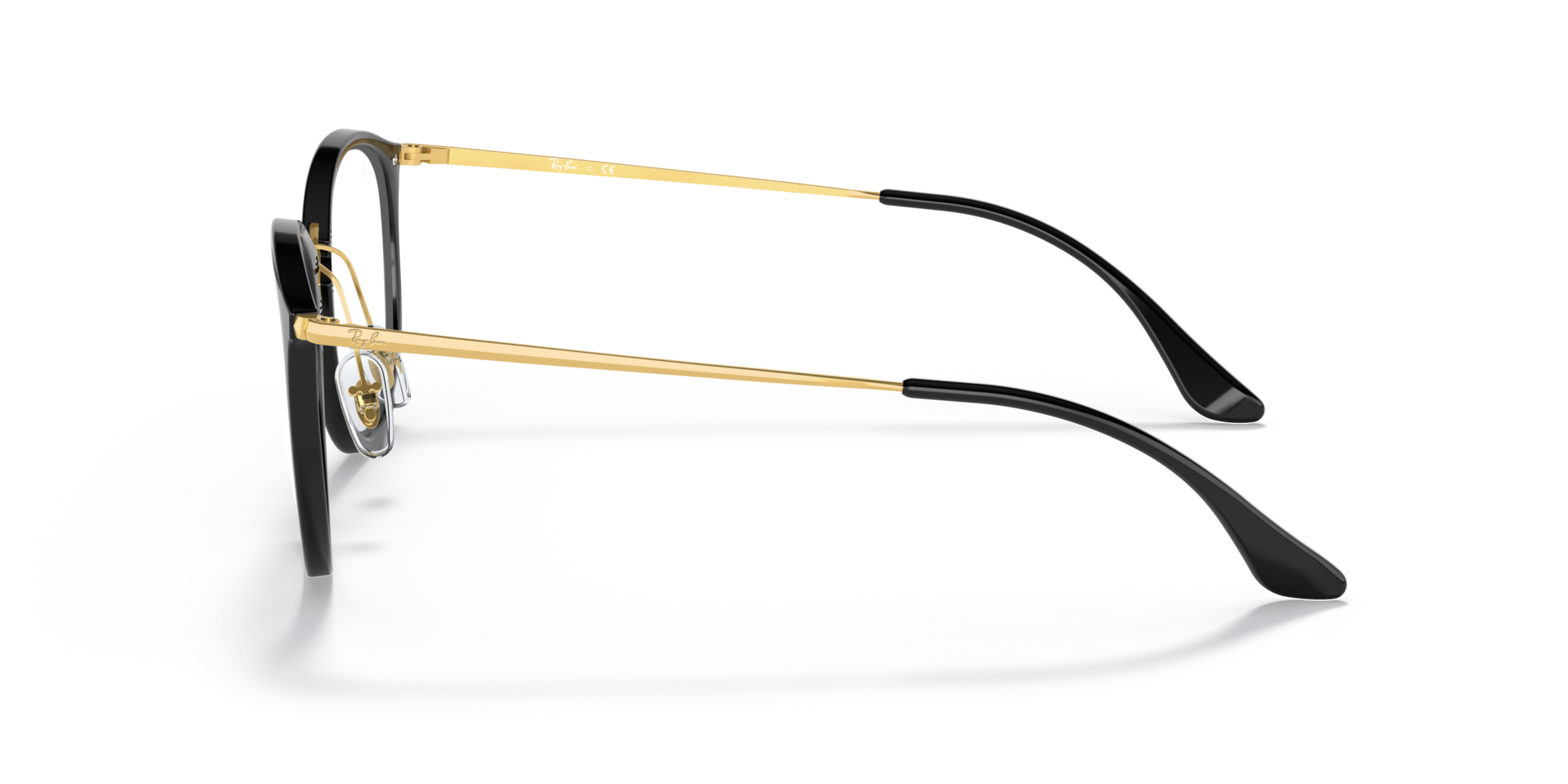 RB7140 Black PlasticEyeglass Frames for Glasses Direct, Side View