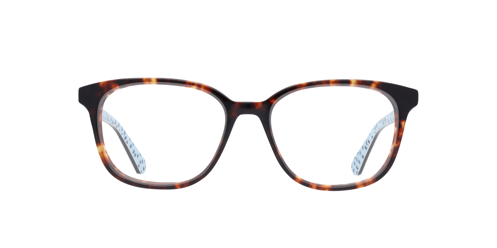 Bari K3 Tortoise Blue AcetateEyeglass Frames for Glasses Direct, Front View