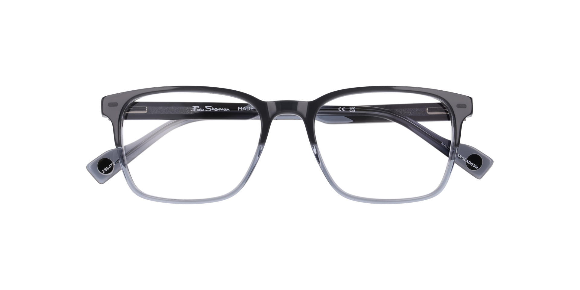 Bsmark Grey AcetateEyeglass Frames for Glasses Direct, Closed View
