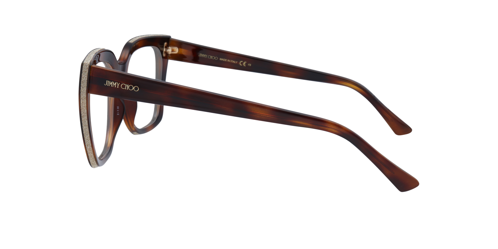 JC329 Tortoise PlasticEyeglass Frames for Glasses Direct, Side View