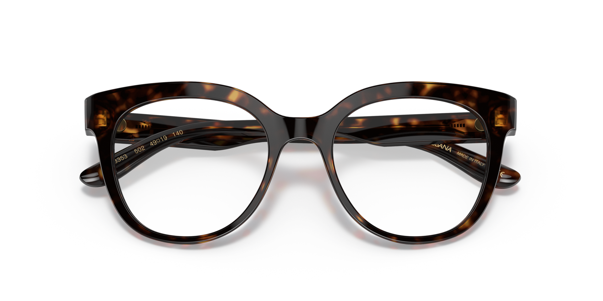 DG3353 Havana AcetateEyeglass Frames for Glasses Direct, Closed View