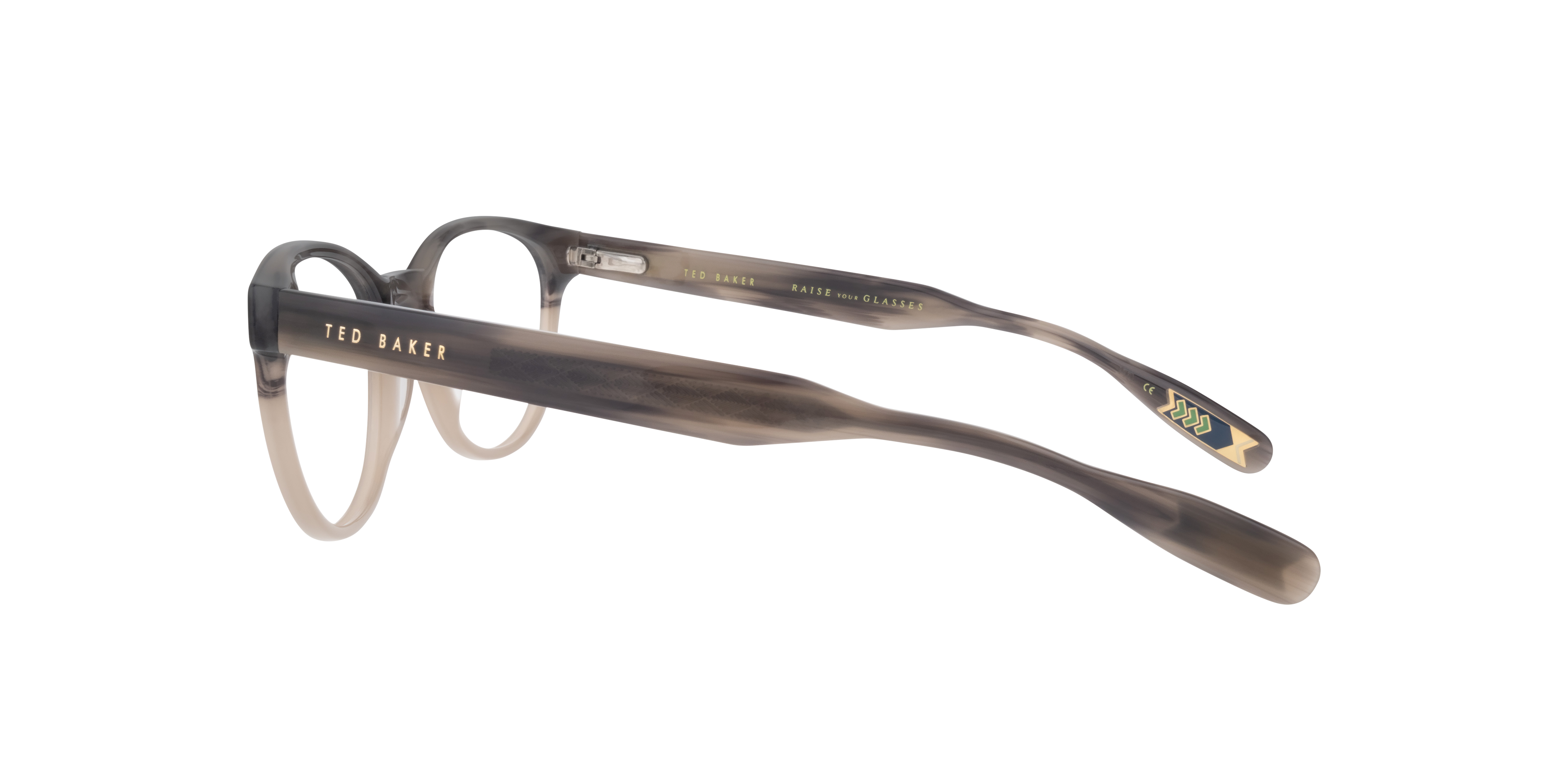 TB8197 Grey AcetateEyeglass Frames for Glasses Direct, Side View