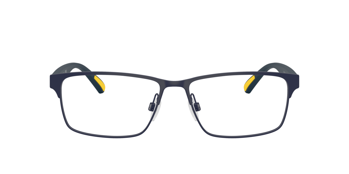 Semishiny Navy Blue rectangle Metal eyeglasses Online - Full Rim - PH1243