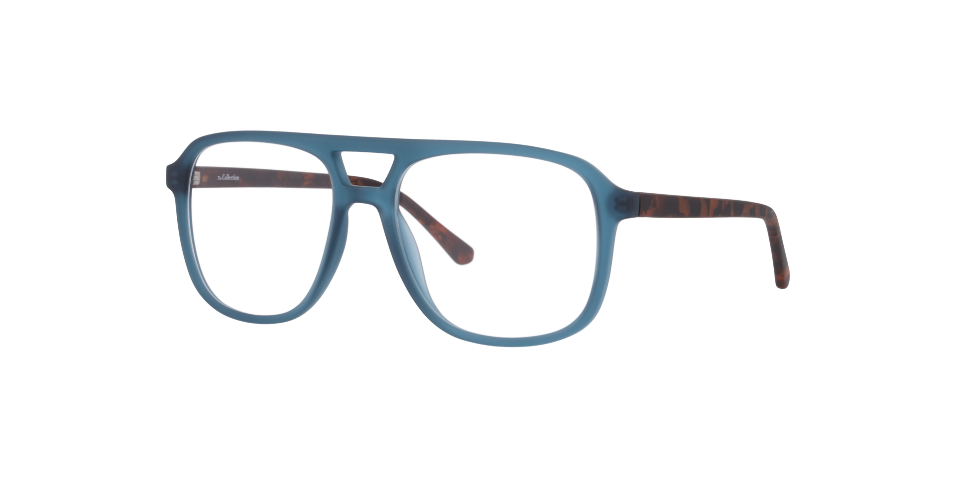 Max Crystal Green PlasticEyeglass Frames for Glasses Direct, Angle View