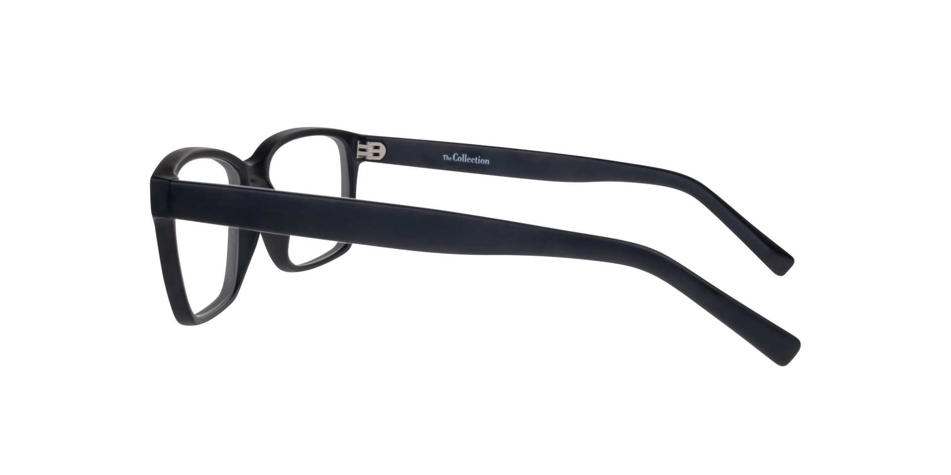 Harry Matte Black PlasticEyeglass Frames for Glasses Direct, Side View