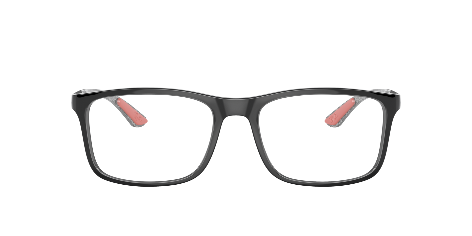 RB8908 Black PlasticEyeglass Frames for Glasses Direct, Front View