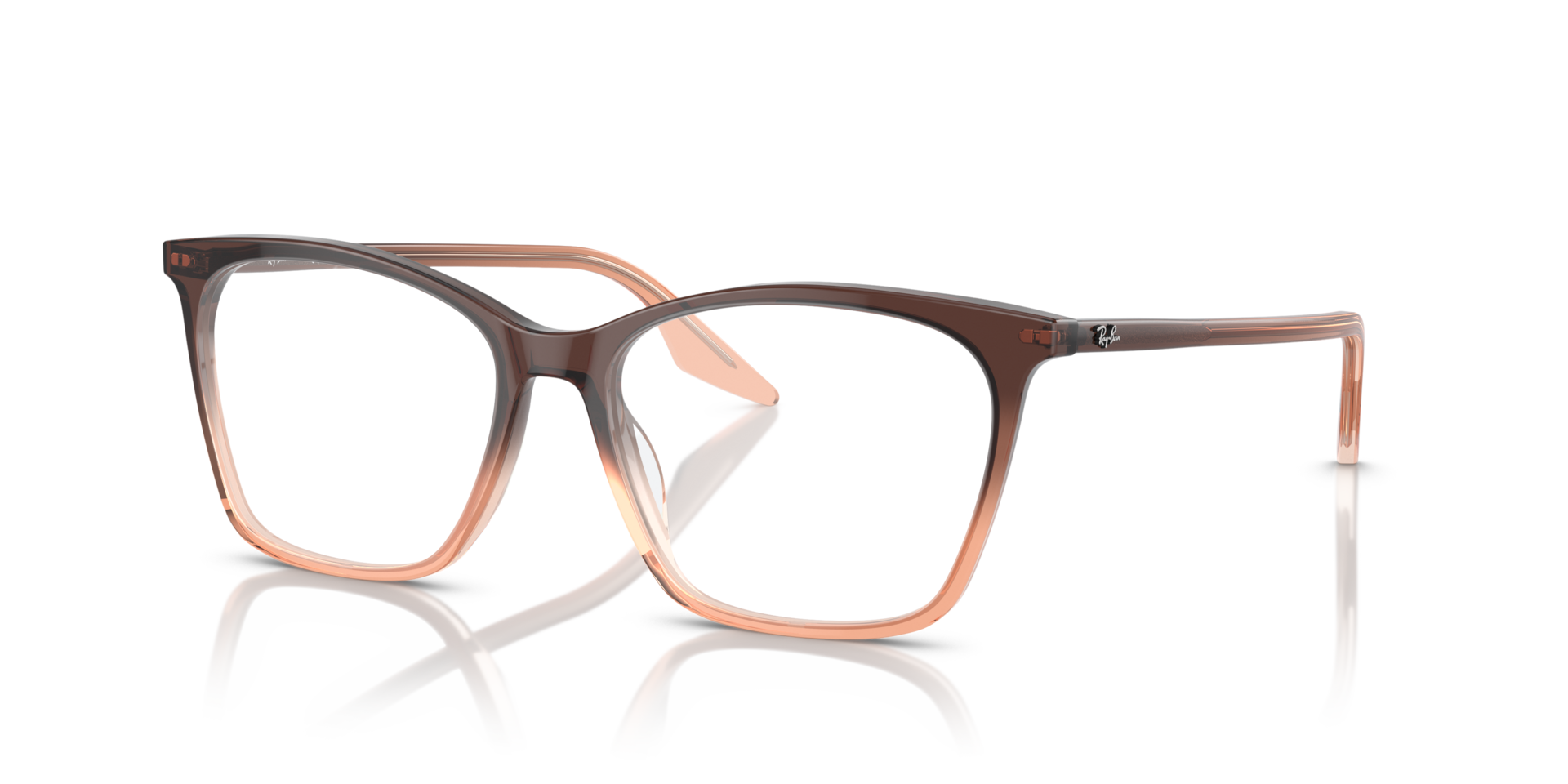RB5422 Optics Brown & Orange AcetateEyeglass Frames for Glasses Direct, Angle View