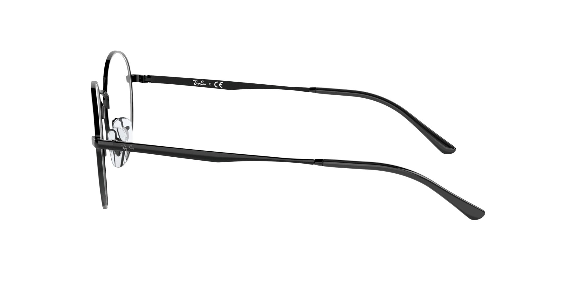 RB3681V Black MetalEyeglass Frames for Glasses Direct, Side View
