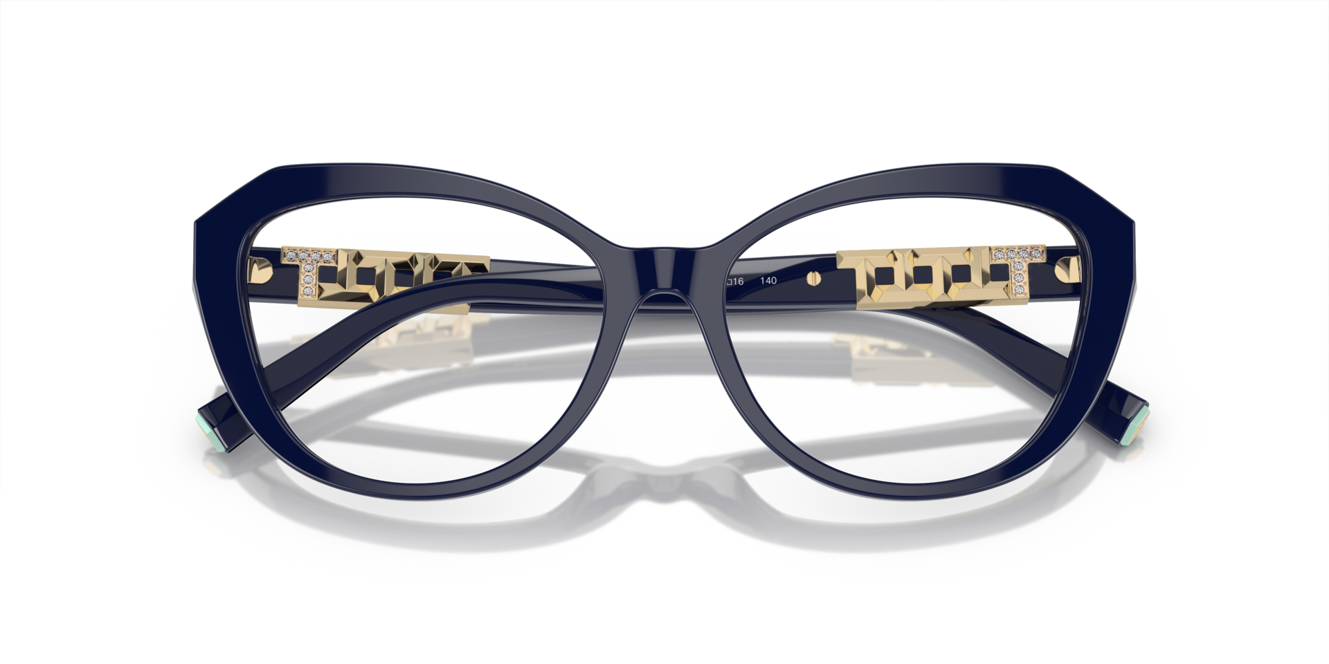 TF2241B Dark Blue AcetateEyeglass Frames for Glasses Direct, Closed View
