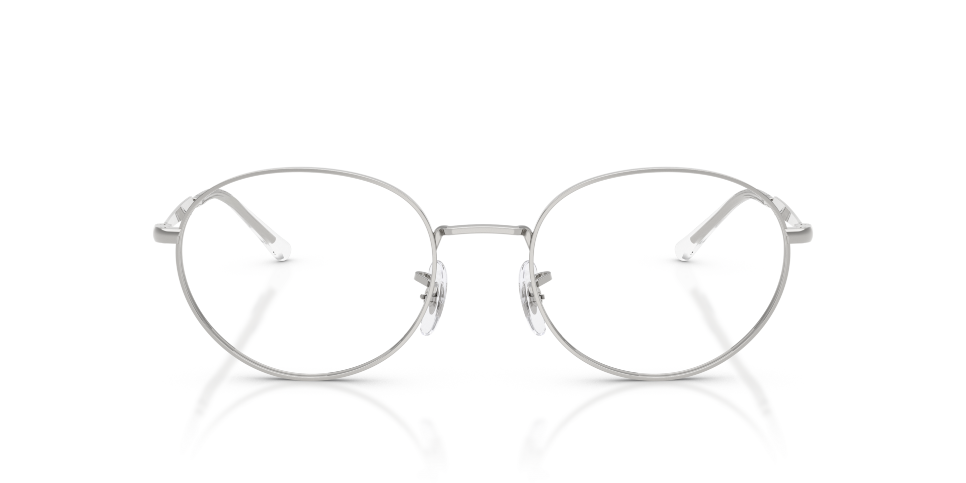 RB6558 Silver MetalEyeglass Frames for Glasses Direct, Front View