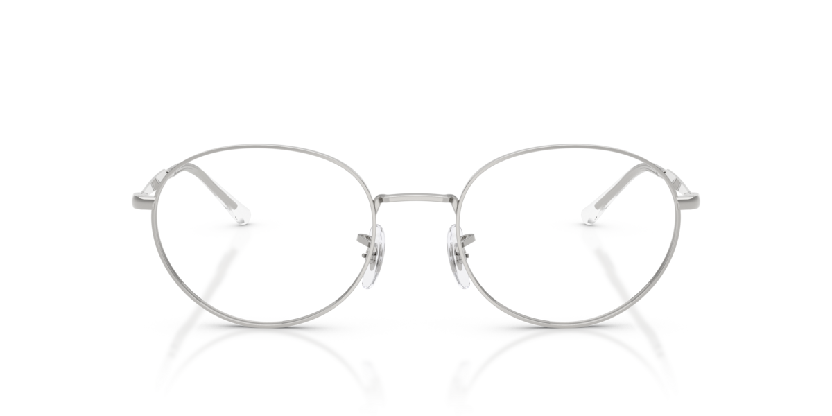 Ray-Ban Unisex Silver Oval Metal Eyeglasses Online - Full Rim - Rb6558 - Image 1
