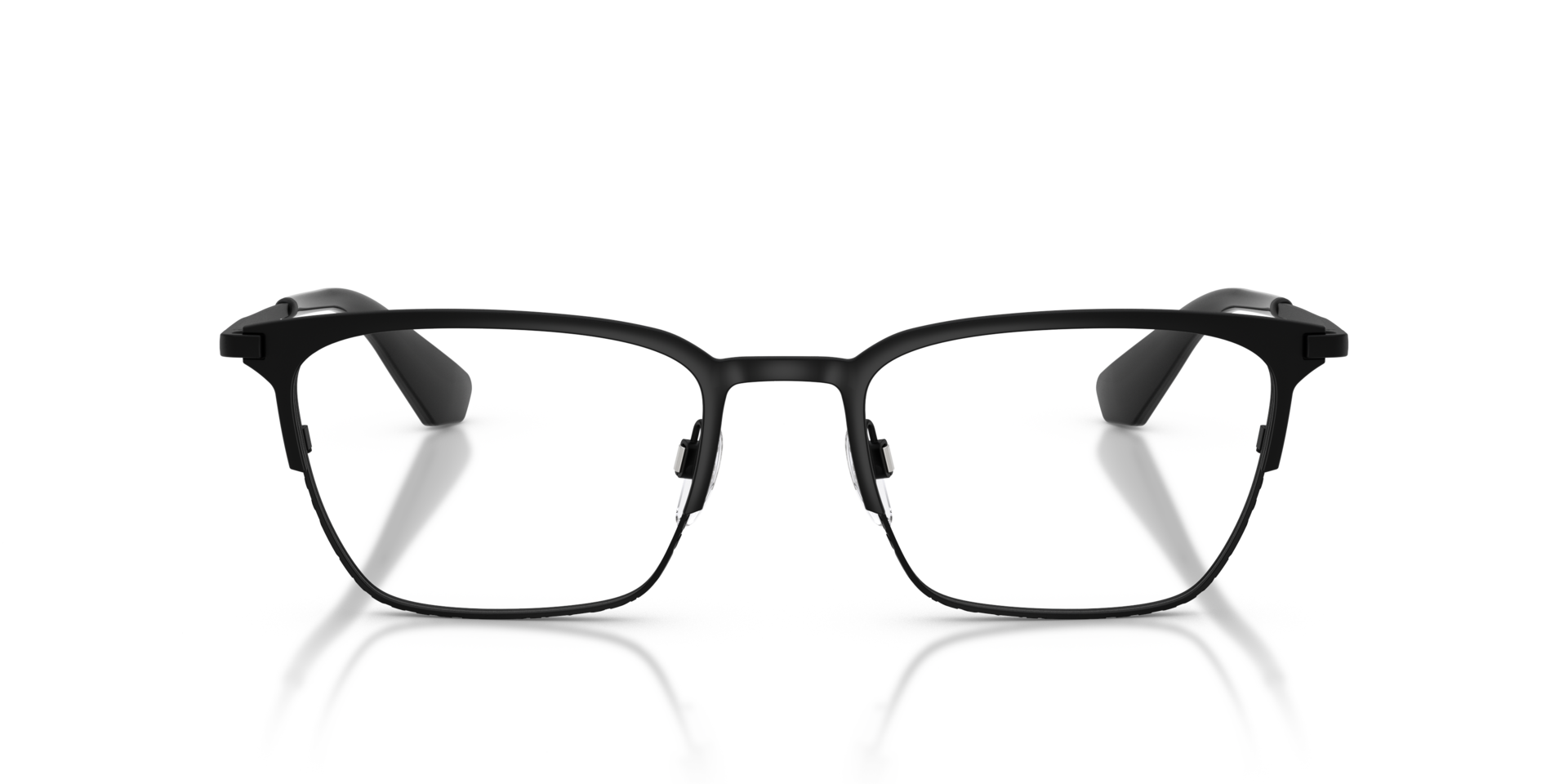 BE1401 Matte Black MetalEyeglass Frames for Glasses Direct, Front View