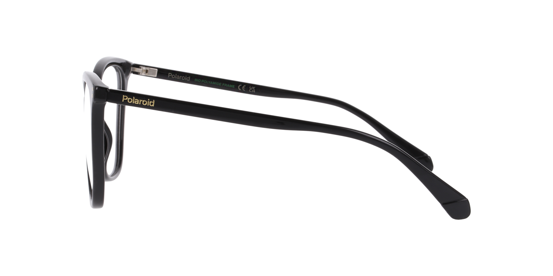 PLD D579 Black PlasticEyeglass Frames for Glasses Direct, Side View