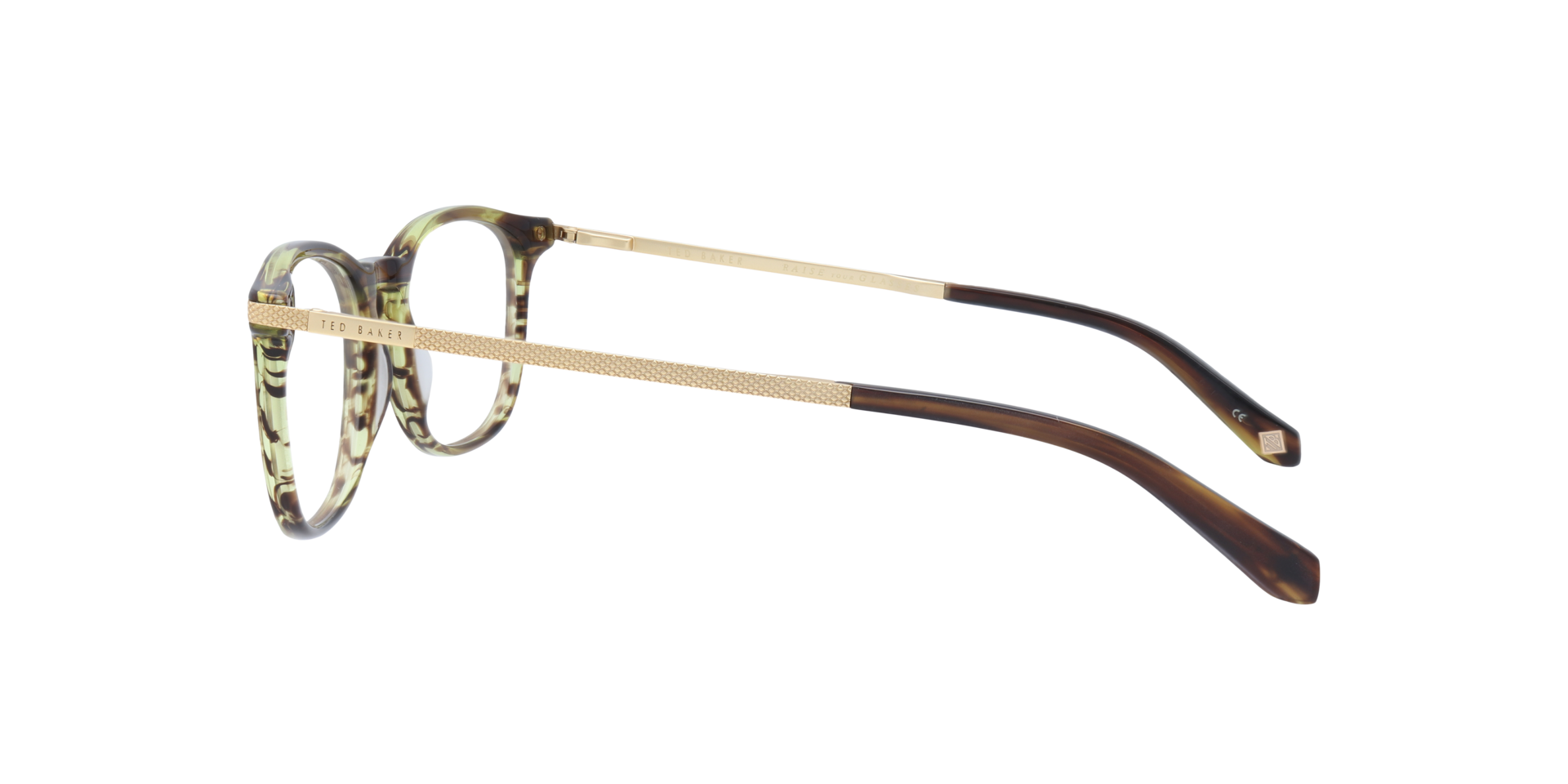 TB8180 Brown AcetateEyeglass Frames for Glasses Direct, Side View