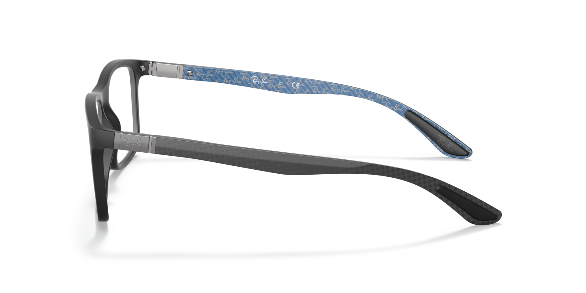 RB8908 Black PlasticSunglass Frames for Glasses Direct, Side View