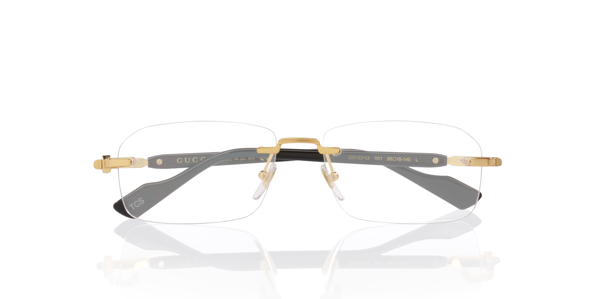 GG1221O Gold MetalEyeglass Frames for Glasses Direct, Closed View