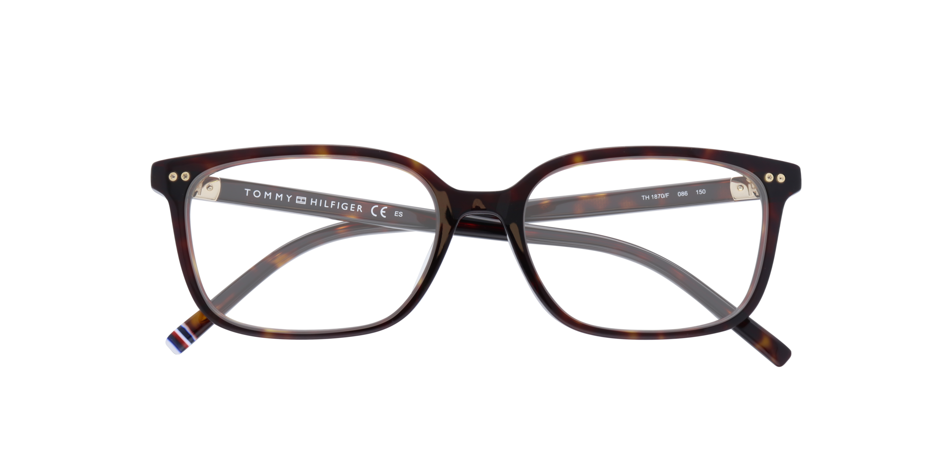 TH 1870/F Tortoise AcetateEyeglass Frames for Glasses Direct, Closed View