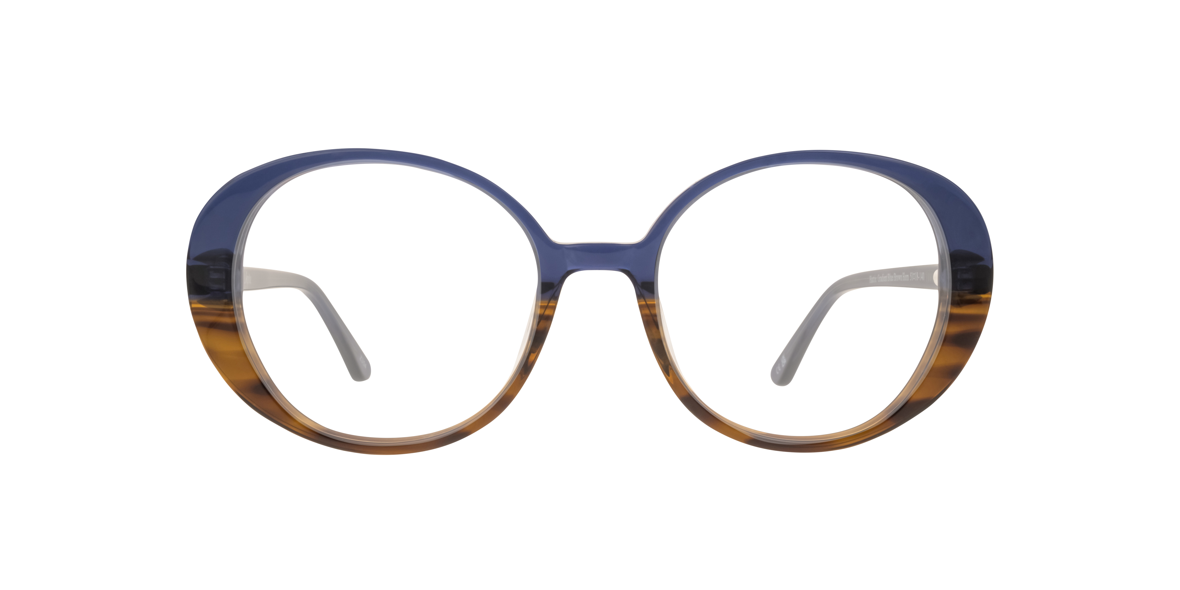 Gradient Blue/Brown Horn Hattie -  Acetate