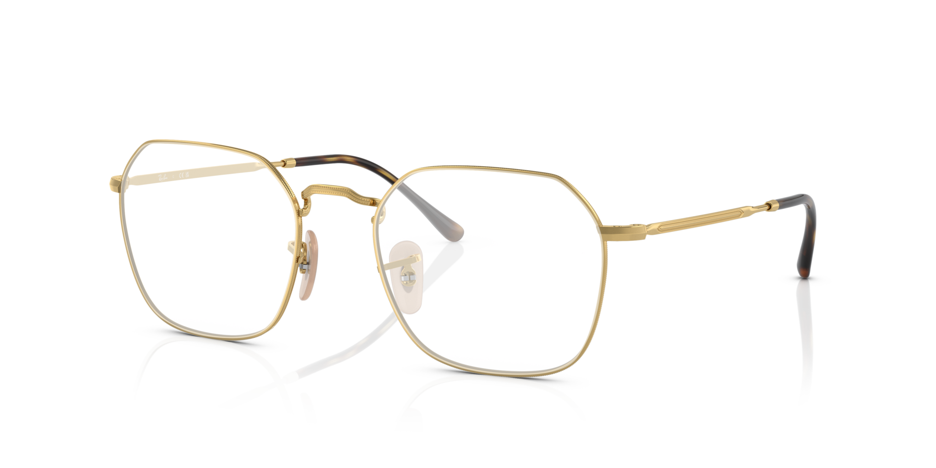 Jim Optics Arista Gold MetalEyeglass Frames for Glasses Direct, Angle View