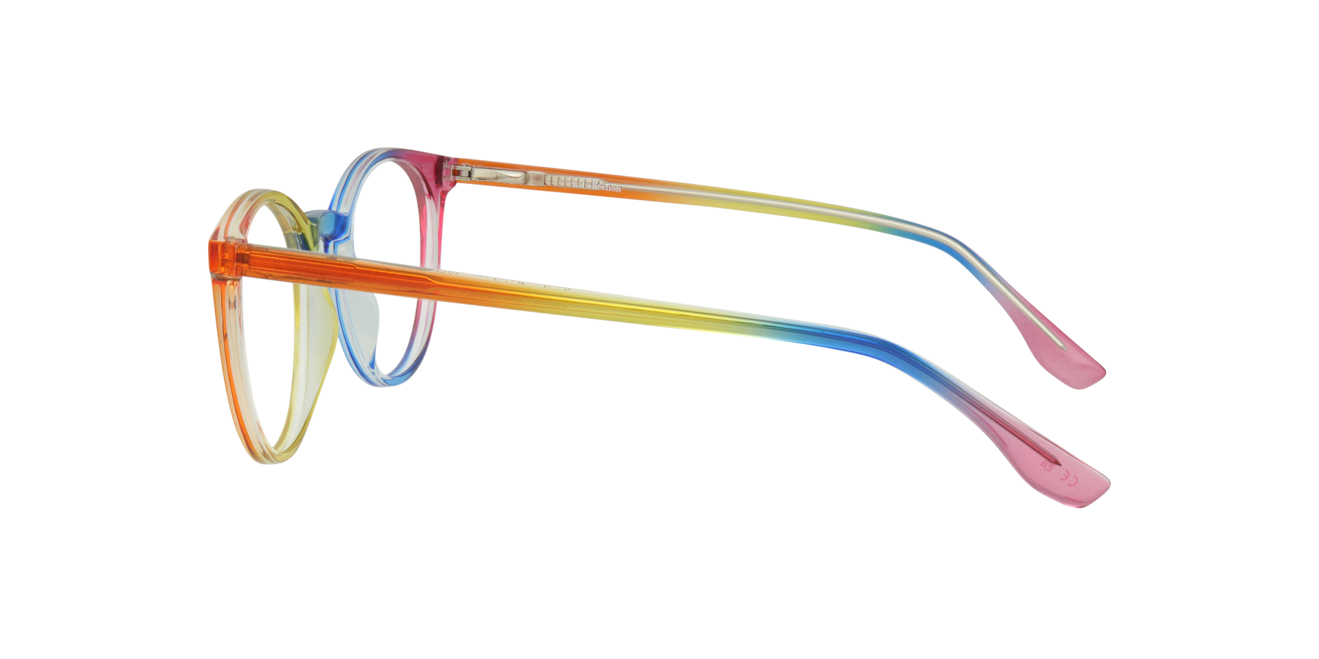 Smile Rainbow PlasticEyeglass Frames for Glasses Direct, Side View