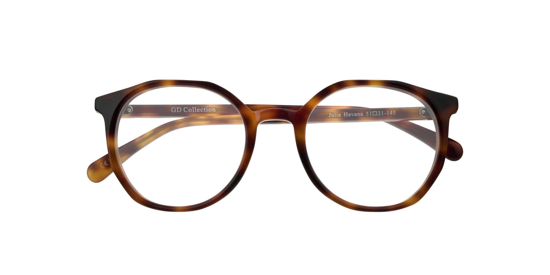 Julia Havana AcetateEyeglass Frames for Glasses Direct, Closed View