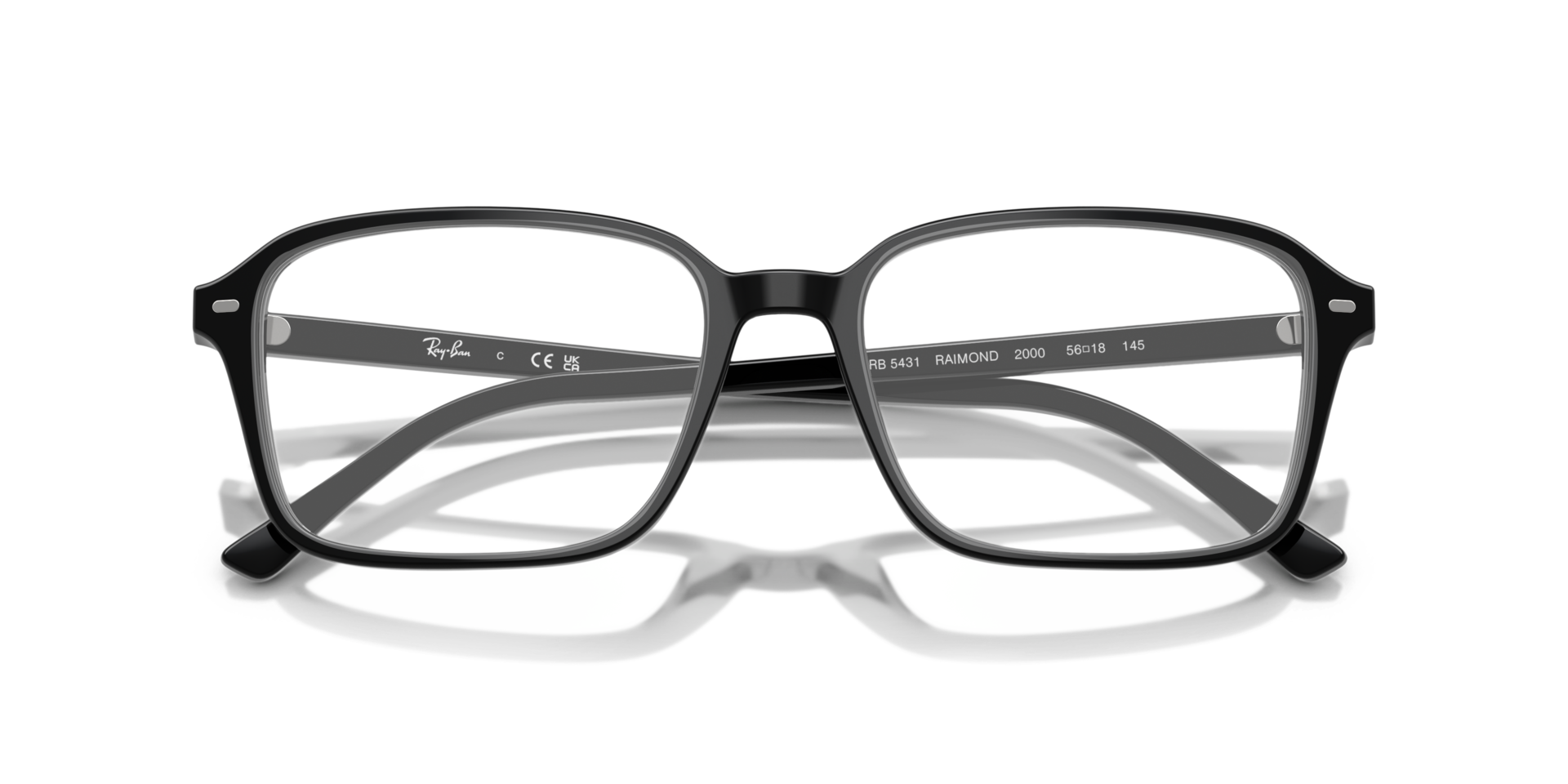 RB5431 Black AcetateEyeglass Frames for Glasses Direct, Closed View