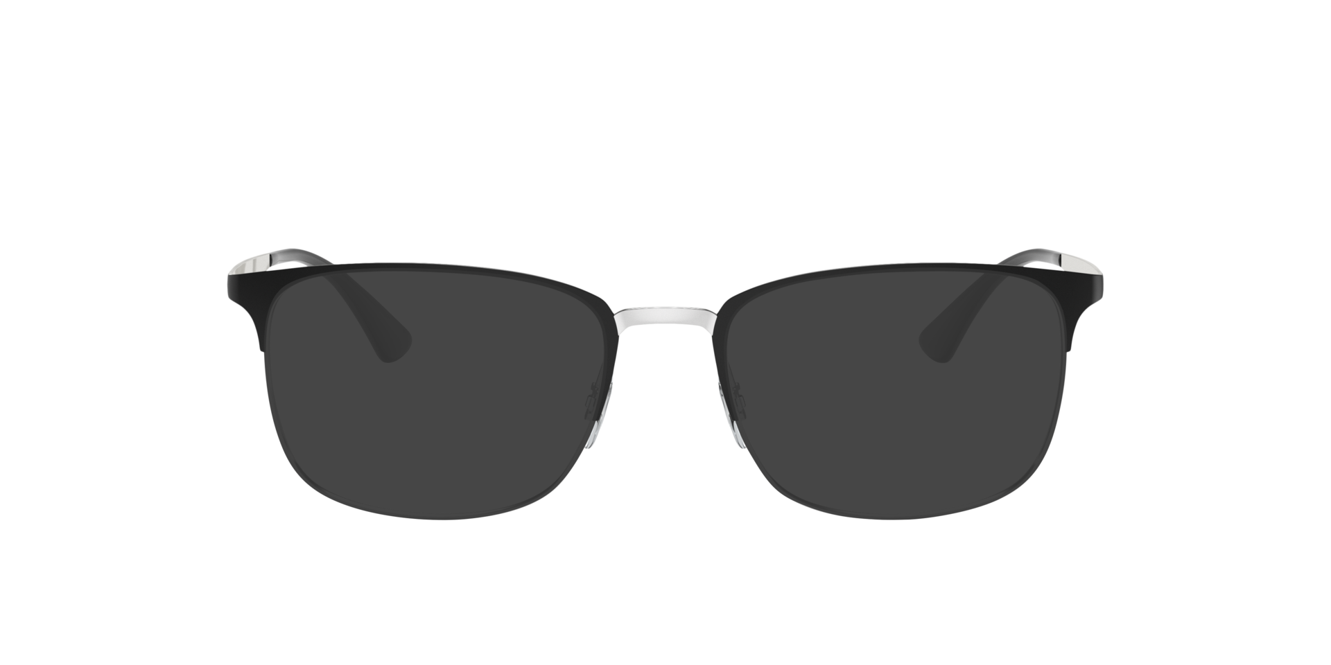 RB6421 Black On Silver MetalEyeglass Frames for Glasses Direct, with Tinted Lenses