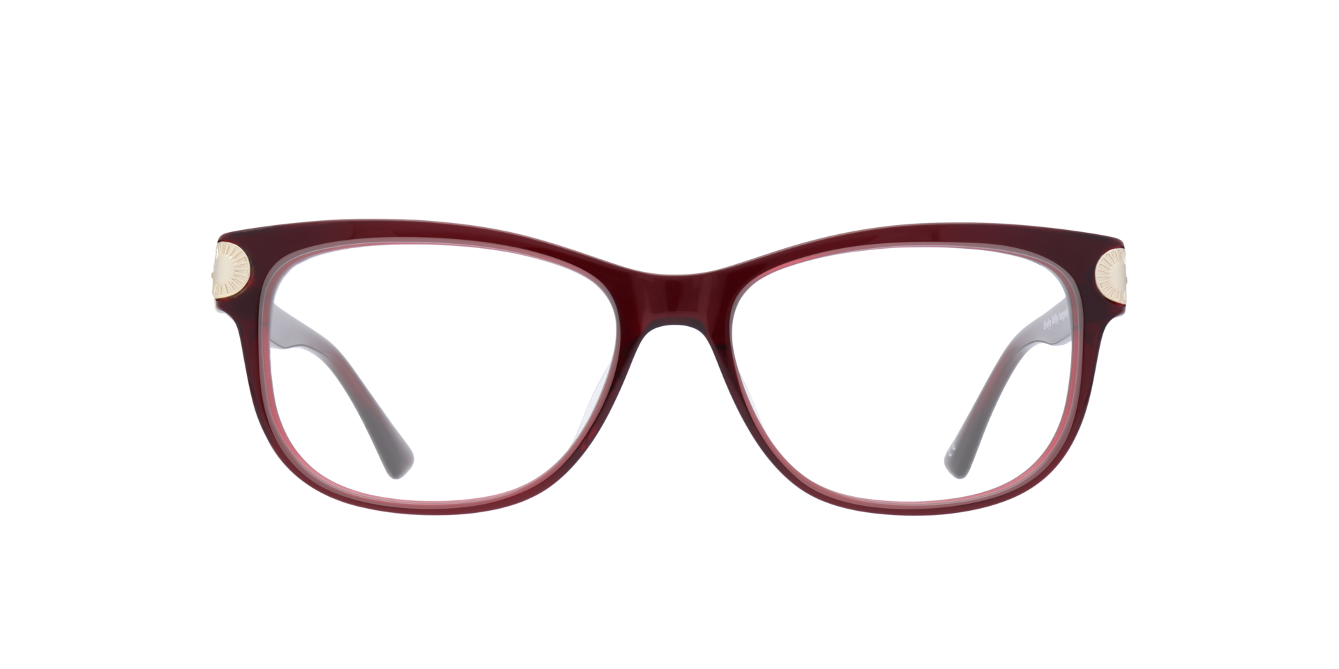 Evelyn Milky Burgundy AcetateEyeglass Frames for Glasses Direct, Front View