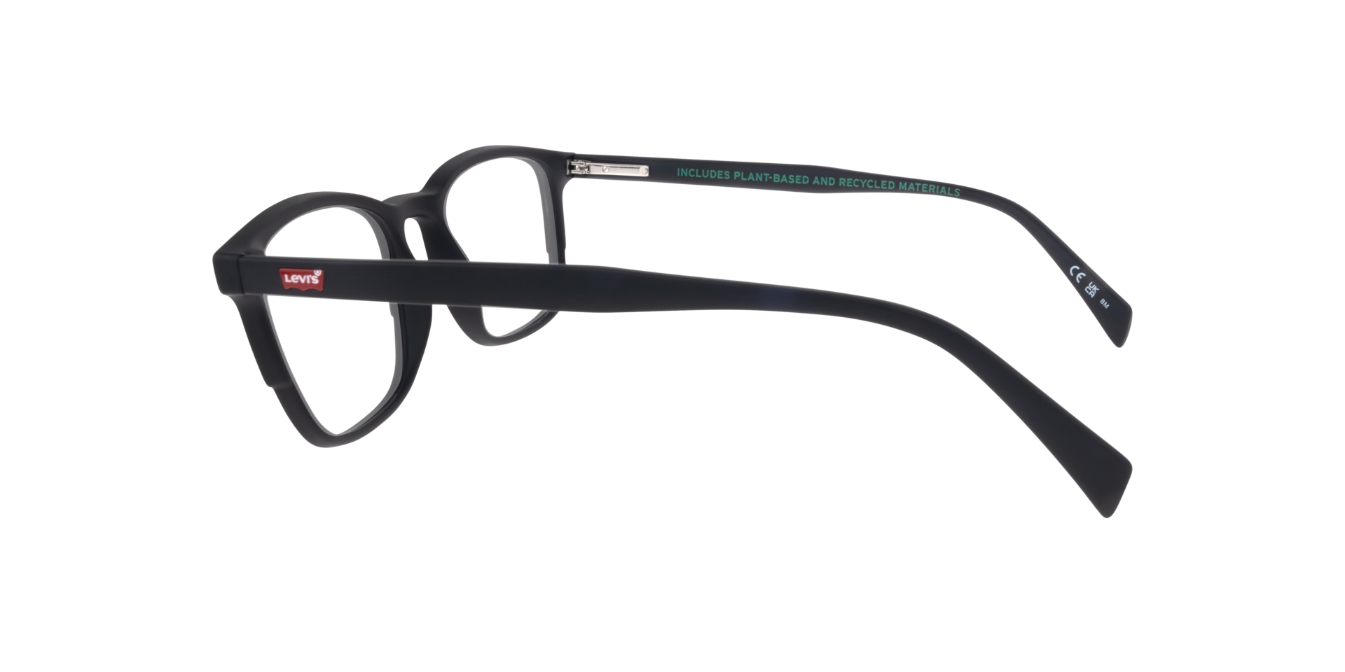 LV 5042 Black PlasticEyeglass Frames for Glasses Direct, Side View