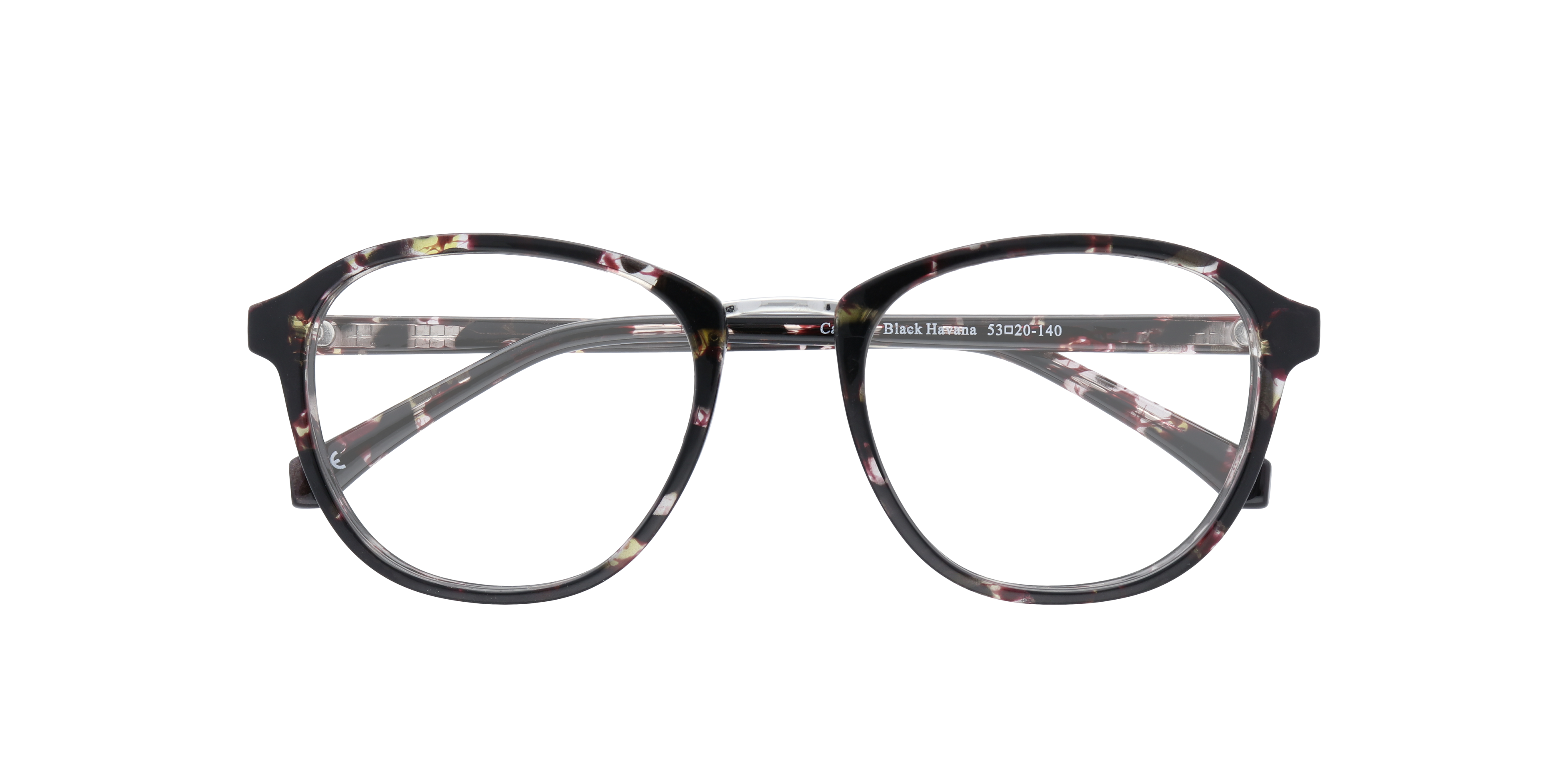 Cassidy Black Havana PlasticEyeglass Frames for Glasses Direct, Closed View