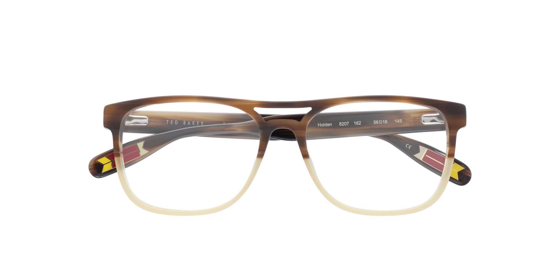 TB8207 Brown AcetateEyeglass Frames for Glasses Direct, Closed View