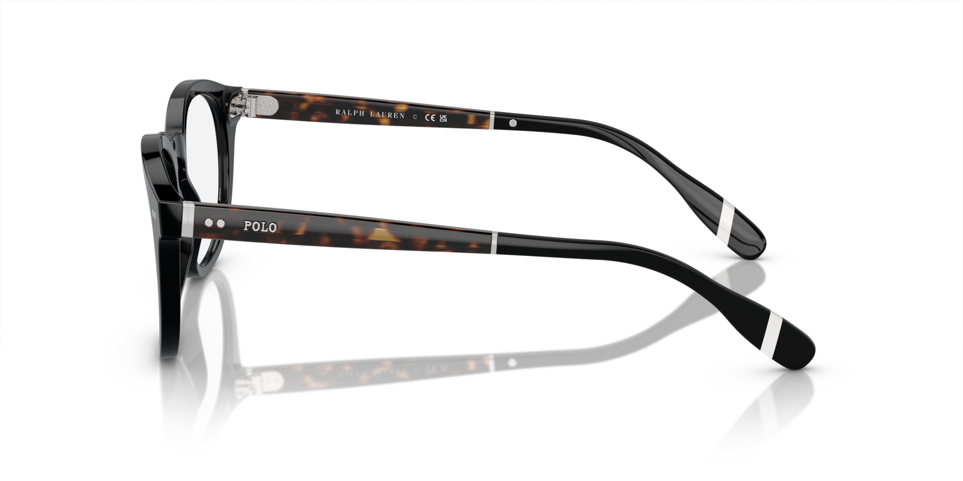 PH2267 Shiny Black AcetateEyeglass Frames for Glasses Direct, Side View