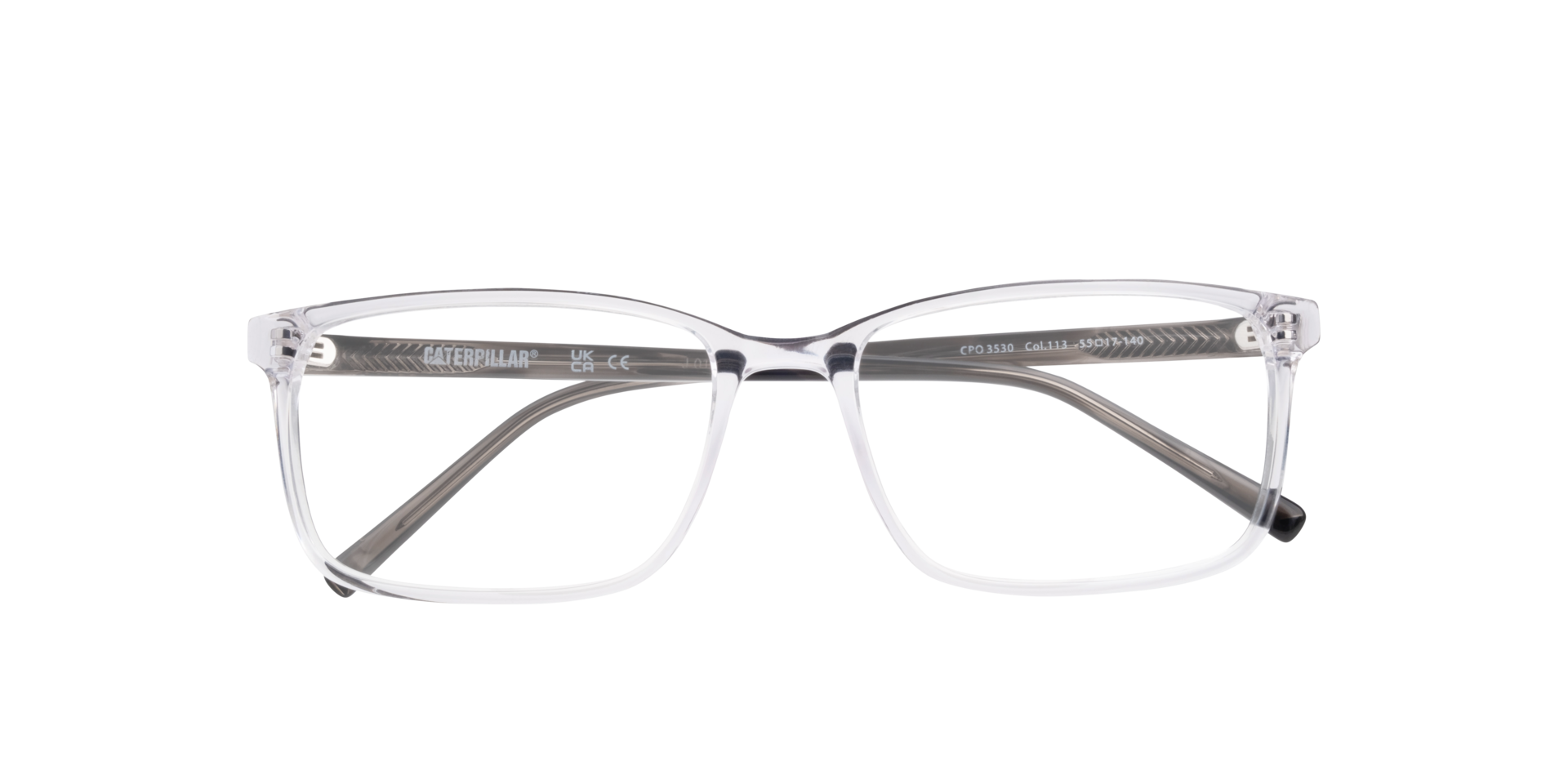 CPO 3530 Grey MetalEyeglass Frames for Glasses Direct, Closed View