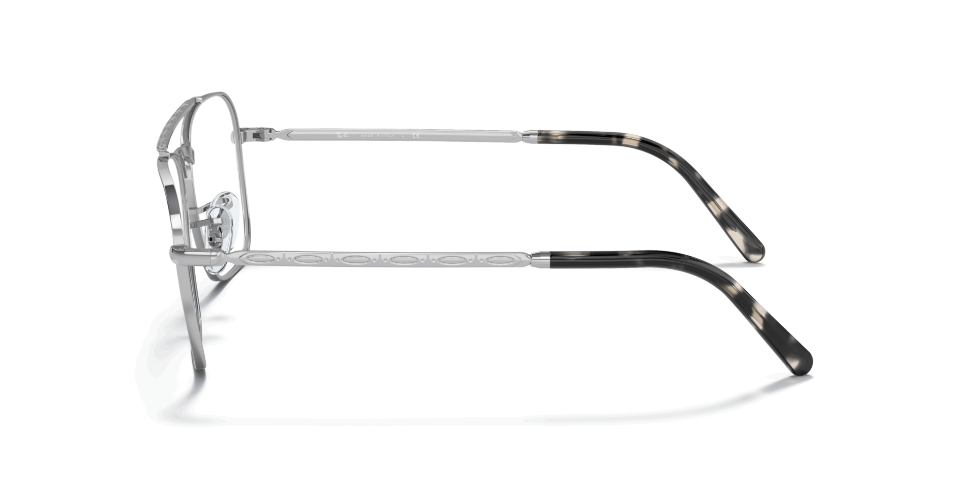 RB3636V Silver MetalEyeglass Frames for Glasses Direct, Side View