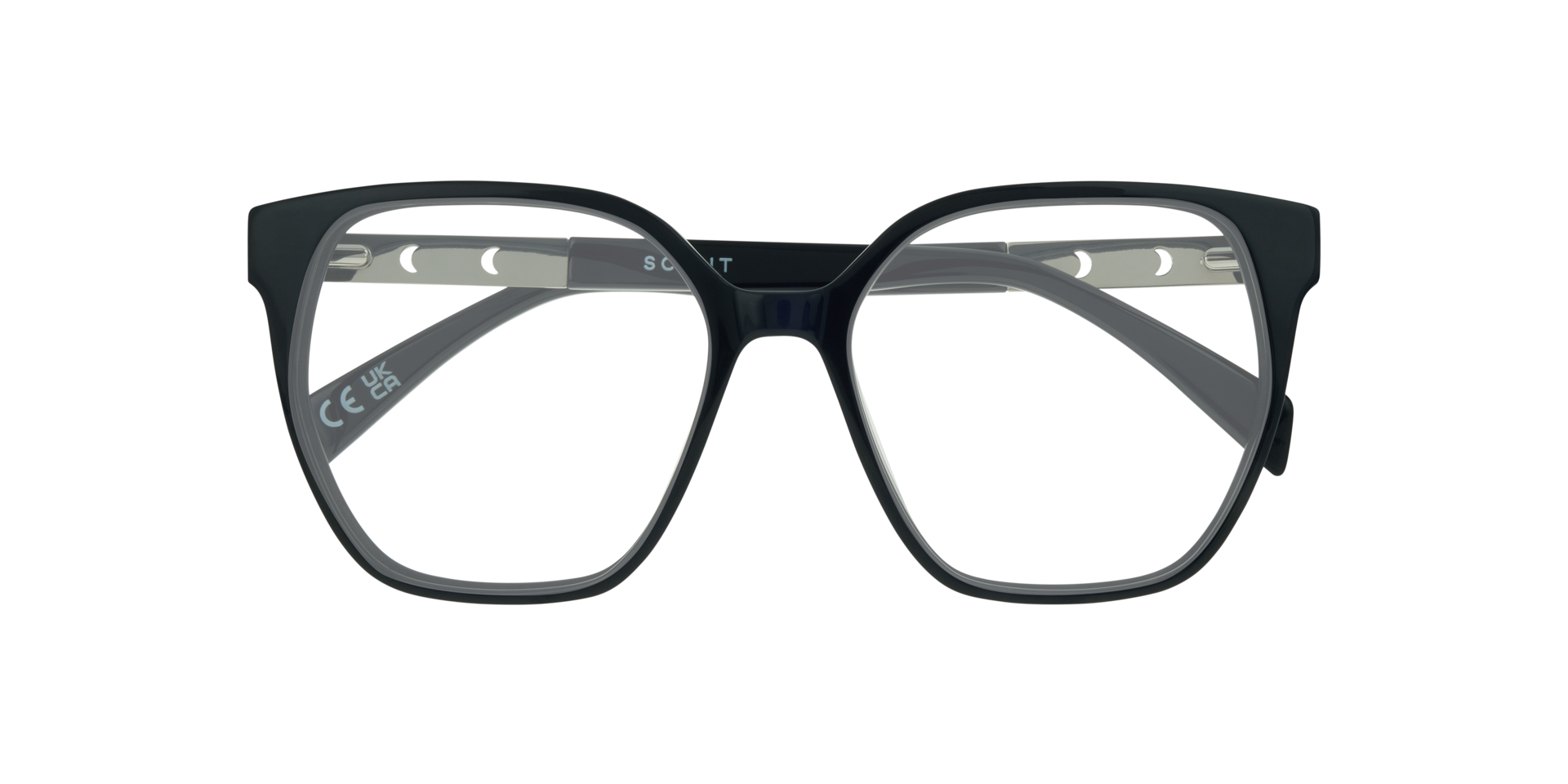 Kim Navy Blue AcetateEyeglass Frames for Glasses Direct, Closed View