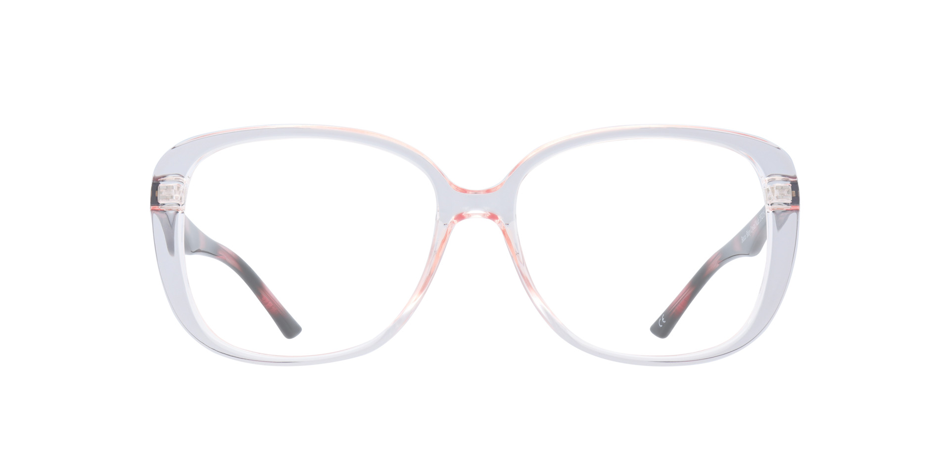Becca Shiny Crystal Nude PlasticEyeglass Frames for Glasses Direct, Front View