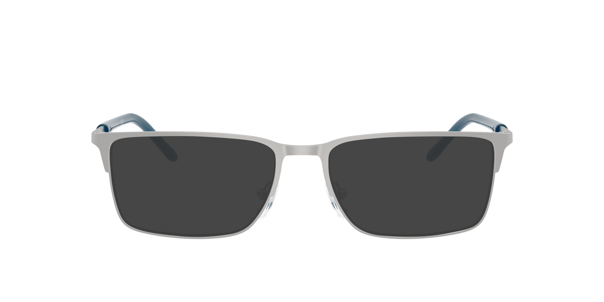 AX1073 Matte Silver MetalEyeglass Frames for Glasses Direct, with Tinted Lenses