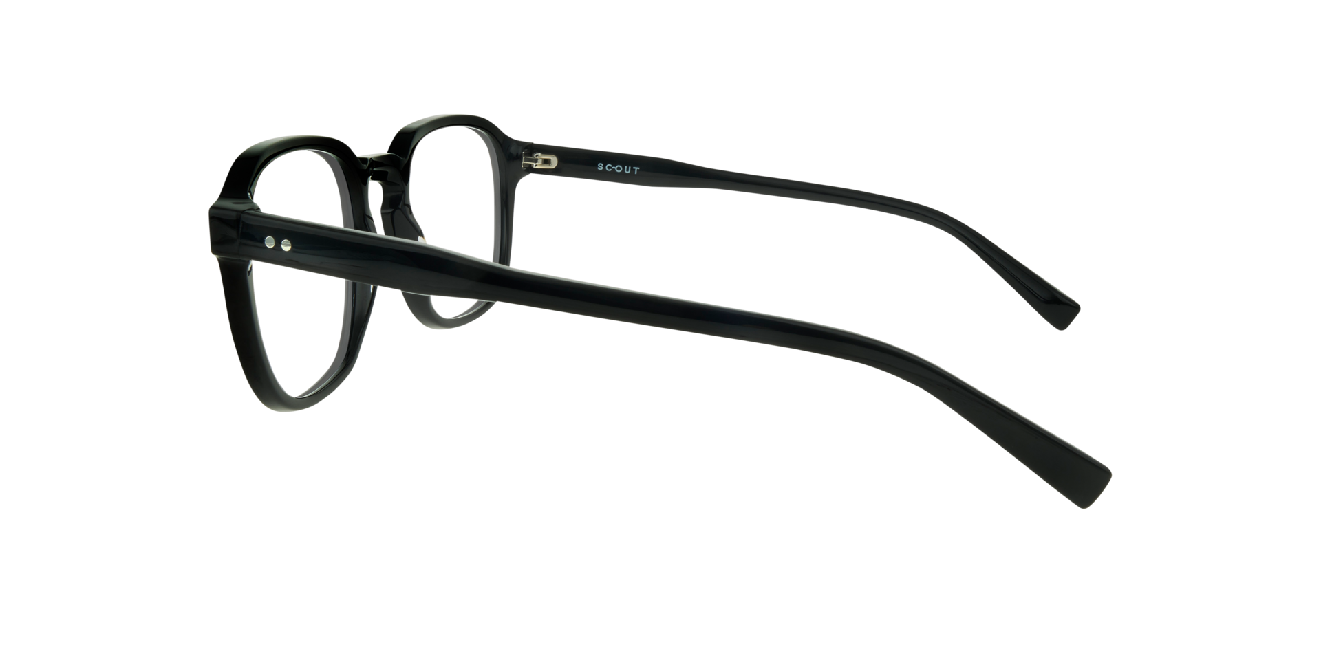 Luca Black AcetateEyeglass Frames for Glasses Direct, Side View
