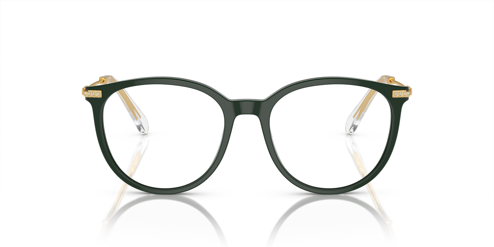 SK2009 Green AcetateEyeglass Frames for Glasses Direct, Front View