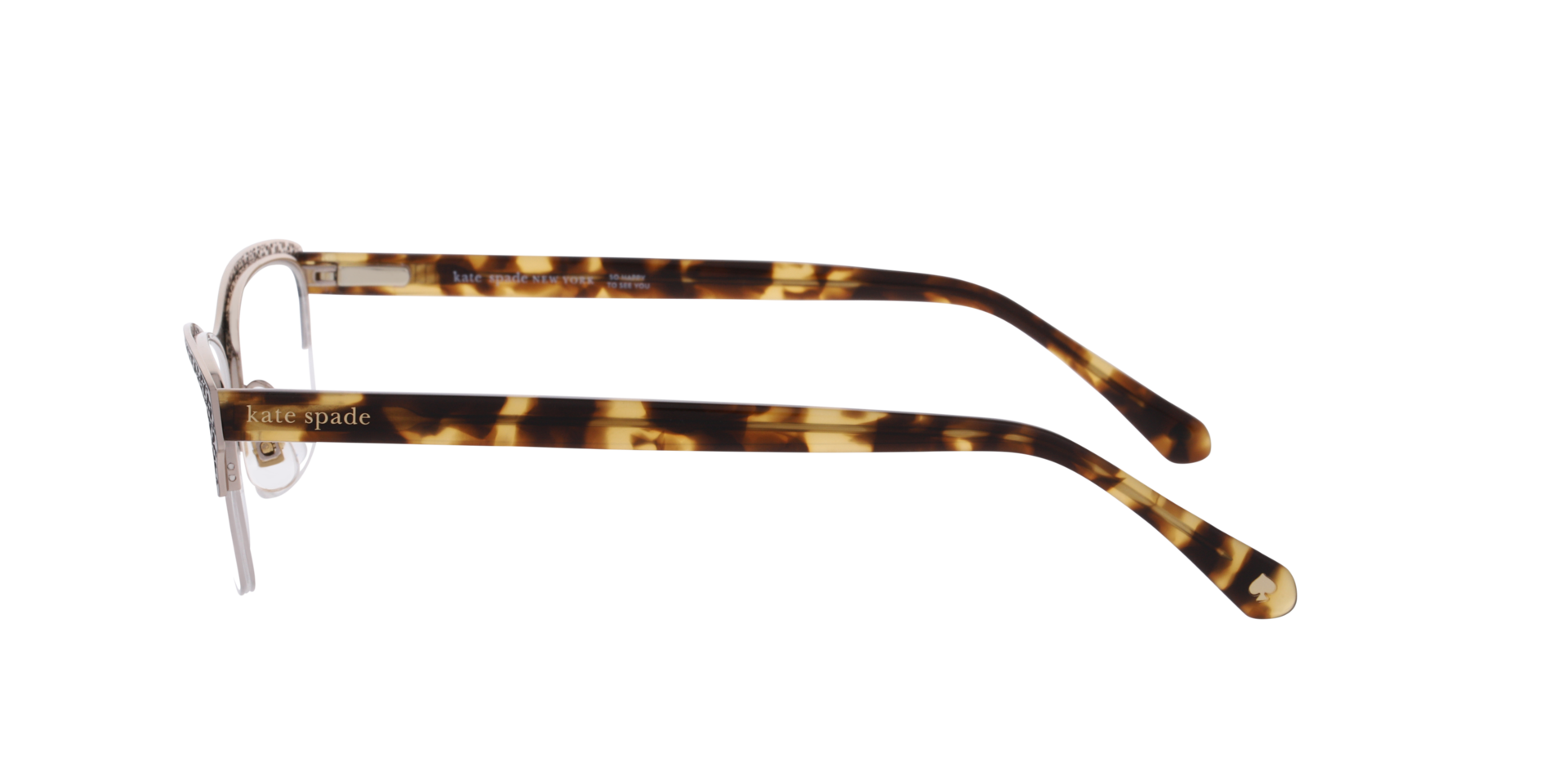 KS GENE 2/G Tortoise Blue MetalEyeglass Frames for Glasses Direct, Side View